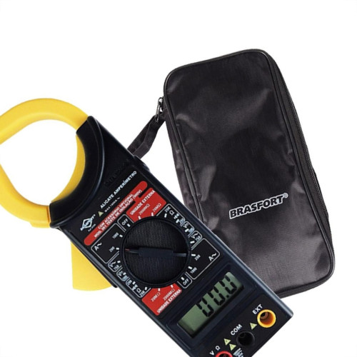 Amperimetro Alicate Digital Brasfort Com Estojo - 8559 Amperimetro Alicate Digital Brasfort Com Estojo - 8559