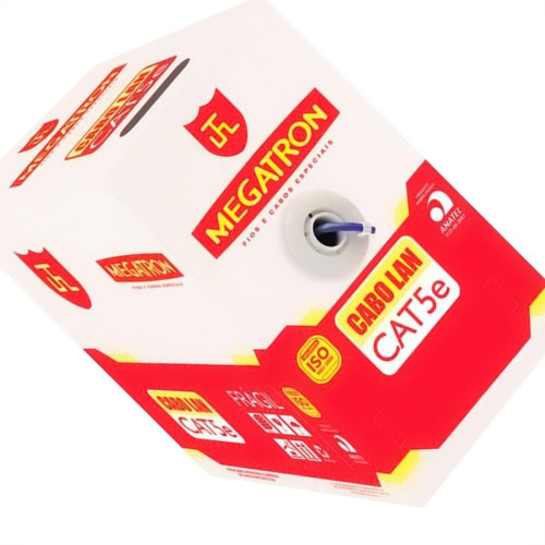 Cabo De Rede/Informatica Megatron 4 Pares Cat5E Com 305M Cabo De Rede/Informatica Megatron 4 Pares Cat5E Com 305M