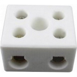 Conector Porcelana Brasfort 2 Polos - 16Mm Fixar - 8766 - Kit C/10 Pecas
