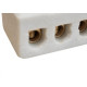Conector Porcelana Brasfort 3 Polos - 10Mm - 8610 - Kit C/10 Pecas Conector Porcelana Brasfort 3 Polos - 10Mm - 8610 - Kit C/10 Pecas