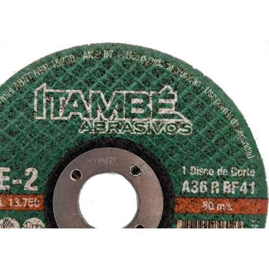 Disco Corte Ferro Itambe 4.3/8''X1/8''X49/62'' - Cae-2 - F-20 Makita - 2 Telas - Kit C/10 Pecas Disco Corte Ferro Itambe 4.3/8''X1/8''X49/62'' - Cae-2 - F-20 Makita - 2 Telas - Kit C/10 Pecas