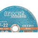 Disco Corte Refratario Itambe 7''X1/8''X7/8''- 2 Telas - Cf-22 Disco Corte Refratario Itambe 7''X1/8''X7/8''- 2 Telas - Cf-22