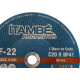 Disco Corte Refratario Itambe 9''X1/8''X7/8''- 2 Telas Cf-22 Disco Corte Refratario Itambe 9''X1/8''X7/8''- 2 Telas Cf-22