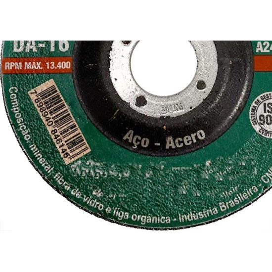 Disco Desbaste Itambe - 7''X1/4''X7/8'' Da-16 - 7063 Disco Desbaste Itambe - 7''X1/4''X7/8'' Da-16 - 7063