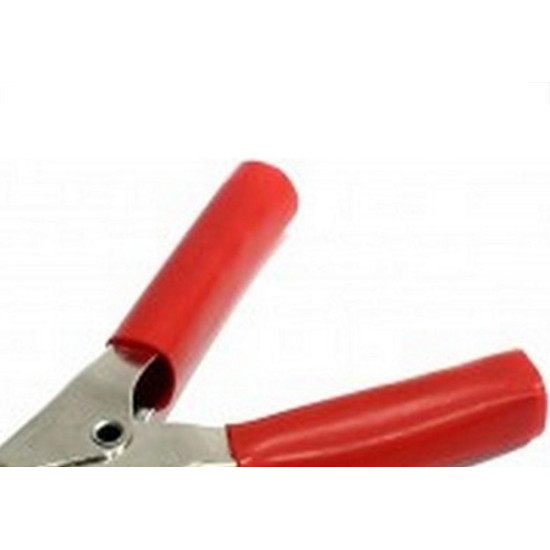 Garra Bateria Com Espaguete 100A. Pacote Com 10 Pecas Vermelha Garra Bateria Com Espaguete 100A. Pacote Com 10 Pecas Vermelha