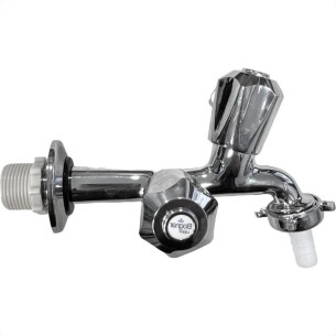 Torneira Maquina De Lavar/Tanque Metal Bognar 1131 Light - C-27 - 1/2'' E 3/4'' Cromada