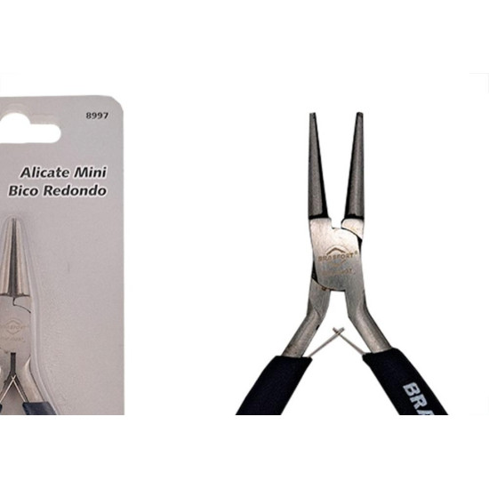 Alicate Mini Brasfort Bico Redondo - 8997 Alicate Mini Brasfort Bico Redondo - 8997