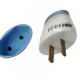 Pino Adaptador Daneva 2 Polos 15A. Redondo Para Chato - 1636 - Kit C/12 Pecas Pino Adaptador Daneva 2 Polos 15A. Redondo Para Chato - 1636 - Kit C/12 Pecas