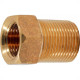 Bucha De Reducao Latao Amarelo Metais Rei 3/4''X1/2'' Longa Bucha De Reducao Latao Amarelo Metais Rei 3/4''X1/2'' Longa