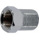 Bucha De Reducao Latao Cromado Metais Rei 3/4''X1/2'' Longa