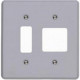 Placa Conjunto Ilumi Cinza 4X4 - 1 Interruptor Vertical + 2 Interruptores Horizontais - Kit C/10 Pecas Placa Conjunto Ilumi Cinza 4X4 - 1 Interruptor Vertical + 2 Interruptores Horizontais - Kit C/10 Pecas