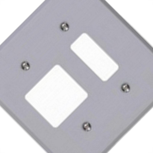 Placa Conjunto Ilumi Cinza 4X4 - 1 Interruptor Vertical + 2 Interruptores Horizontais - Kit C/10 Pecas Placa Conjunto Ilumi Cinza 4X4 - 1 Interruptor Vertical + 2 Interruptores Horizontais - Kit C/10 Pecas