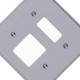 Placa Conjunto Ilumi Cinza 4X4 - 1 Interruptor Vertical + 2 Interruptores Horizontais - Kit C/10 Pecas Placa Conjunto Ilumi Cinza 4X4 - 1 Interruptor Vertical + 2 Interruptores Horizontais - Kit C/10 Pecas