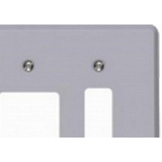 Placa Conjunto Ilumi Cinza 4X4 - 1 Interruptor Vertical + 2 Interruptores Horizontais - Kit C/10 Pecas Placa Conjunto Ilumi Cinza 4X4 - 1 Interruptor Vertical + 2 Interruptores Horizontais - Kit C/10 Pecas