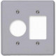 Placa Conjunto Ilumi Cinza 4X4 - 3 Interruptores + 1Tomada Redonda - Kit C/10 Pecas Placa Conjunto Ilumi Cinza 4X4 - 3 Interruptores + 1Tomada Redonda - Kit C/10 Pecas