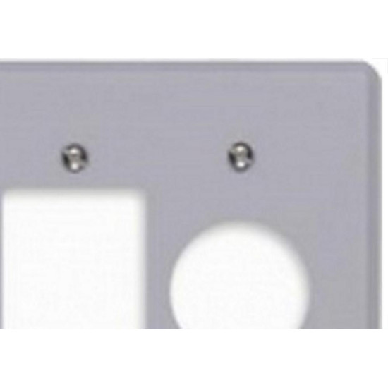 Placa Conjunto Ilumi Cinza 4X4 - 3 Interruptores + 1Tomada Redonda - Kit C/10 Pecas Placa Conjunto Ilumi Cinza 4X4 - 3 Interruptores + 1Tomada Redonda - Kit C/10 Pecas