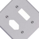 Placa Conjunto Ilumi Cinza 4X4 - 1 Interruptor + 1 Tomada - Kit C/10 Pecas Placa Conjunto Ilumi Cinza 4X4 - 1 Interruptor + 1 Tomada - Kit C/10 Pecas