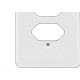 Placa Conjunto Ilumi Stylus Branco 4X2 - 2 Tomadas - 20410 Placa Conjunto Ilumi Stylus Branco 4X2 - 2 Tomadas - 20410