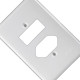 Placa Conjunto Ilumi Stylus Branco 4X2 - 1 Interruptor + 1 Tomada - 20420 Placa Conjunto Ilumi Stylus Branco 4X2 - 1 Interruptor + 1 Tomada - 20420