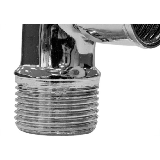 Joelho Latao Cromado Metais Rei Macho/Femea 3/4'' Joelho Latao Cromado Metais Rei Macho/Femea 3/4''