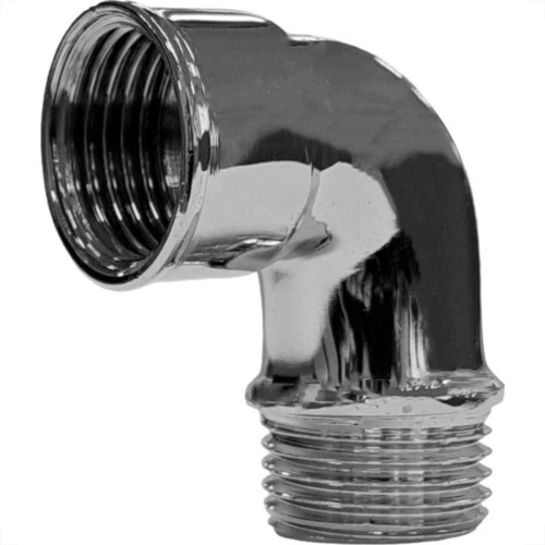 Joelho Latao Cromado Metais Rei Macho/Femea 1/2'' Joelho Latao Cromado Metais Rei Macho/Femea 1/2''