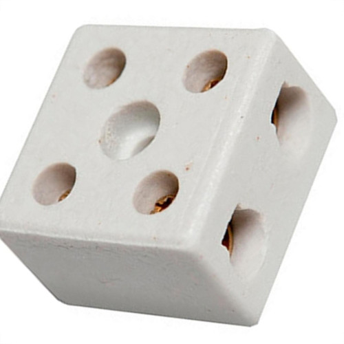 Conector Porcelana F.C 2 Polos 6Mm - 20446-6 Conector Porcelana F.C 2 Polos 6Mm - 20446-6