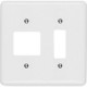 Placa Conjunto Ilumi Stylus Branco 4X4 - 1 Interruptor Vertical + 2 Horizontais Placa Conjunto Ilumi Stylus Branco 4X4 - 1 Interruptor Vertical + 2 Horizontais