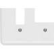 Placa Conjunto Ilumi Stylus Branco 4X4 - 1 Interruptor Vertical + 2 Horizontais Placa Conjunto Ilumi Stylus Branco 4X4 - 1 Interruptor Vertical + 2 Horizontais