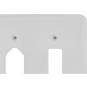 Placa Conjunto Ilumi Stylus Branco 4X4 - 1 Interruptor + 1 Tomada 249F1 Placa Conjunto Ilumi Stylus Branco 4X4 - 1 Interruptor + 1 Tomada 249F1