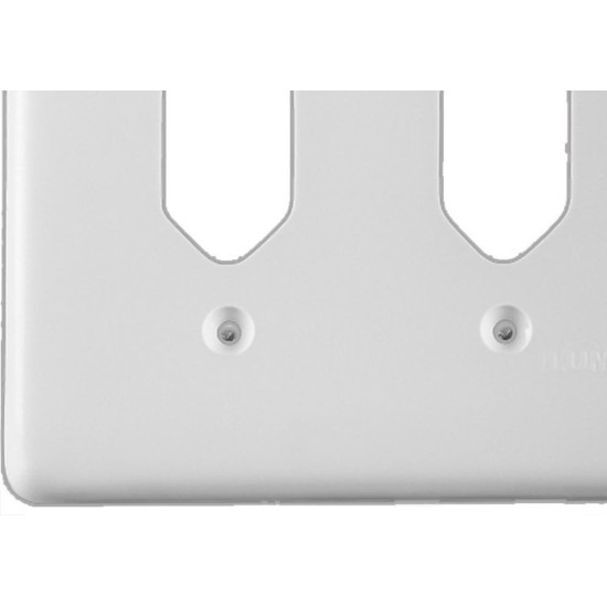 Placa Conjunto Ilumi Stylus Branco 4X4 - 1 Tomada + 1 Tomada 248E1 Placa Conjunto Ilumi Stylus Branco 4X4 - 1 Tomada + 1 Tomada 248E1
