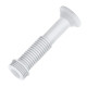 Tubo Ligacao Censi Plastico Branco Ajustavel Sanfonado Com Spud - 7290 Tubo Ligacao Censi Plastico Branco Ajustavel Sanfonado Com Spud - 7290