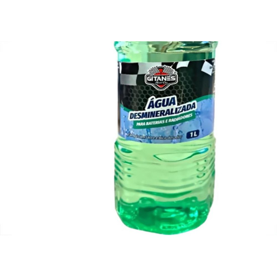 Agua Desmineralizada Gitanes 1 Litro - Kit C/12 Pecas Agua Desmineralizada Gitanes 1 Litro - Kit C/12 Pecas