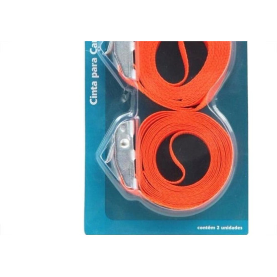Cinta Para Carga Waft Sem Catraca 1'' X 2,5M Com 2 Pecas - 6240 Cinta Para Carga Waft Sem Catraca 1'' X 2,5M Com 2 Pecas - 6240