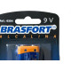 Pilha Brasfort Alcalina Bateria 9V. Cartela Com 1 Peca - 6304