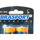 Pilha Brasfort Alcalina C Media Cartela Com 02 Pecas 6302