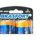Pilha Brasfort Alcalina D Grande Cartela Com 02 Pecas 6303 Pilha Brasfort Alcalina D Grande Cartela Com 02 Pecas 6303