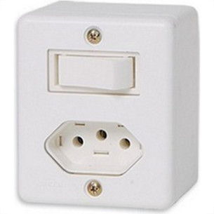 Sistema Box Ilumi 1 Simples + Tomada 10A. Branco - 63200