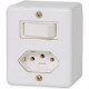 Sistema Box Ilumi 1 Simples + Tomada 10A. Branco - 63200 Sistema Box Ilumi 1 Simples + Tomada 10A. Branco - 63200