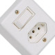 Sistema Box Ilumi 1 Simples + Tomada 10A. Branco - 63200 Sistema Box Ilumi 1 Simples + Tomada 10A. Branco - 63200
