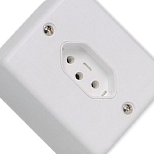 Sistema Box Ilumi 1 Tomada 2 Polos+Terra 10A. Branco - 63140 Sistema Box Ilumi 1 Tomada 2 Polos+Terra 10A. Branco - 63140