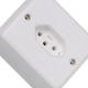 Sistema Box Ilumi 1 Tomada 2 Polos+Terra 10A. Branco - 63140 Sistema Box Ilumi 1 Tomada 2 Polos+Terra 10A. Branco - 63140