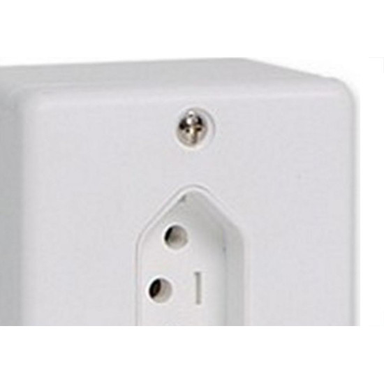 Sistema Box Ilumi 1 Tomada 2 Polos+Terra 10A. Branco - 63140 Sistema Box Ilumi 1 Tomada 2 Polos+Terra 10A. Branco - 63140