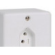 Sistema Box Ilumi 1 Tomada 2 Polos+Terra 10A. Branco - 63140 Sistema Box Ilumi 1 Tomada 2 Polos+Terra 10A. Branco - 63140