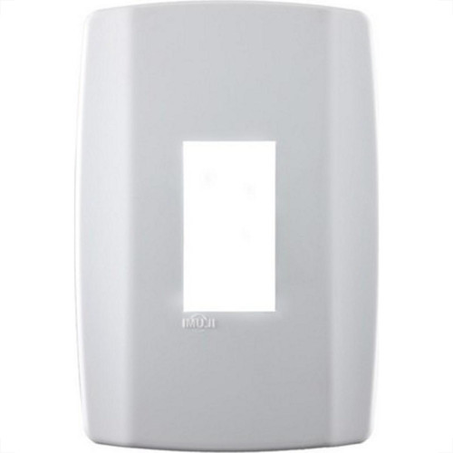Placa Conjunto Modular Slim 4X2 - 1 Modulo Vertical Branca 8206 Placa Conjunto Modular Slim 4X2 - 1 Modulo Vertical Branca 8206