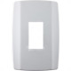 Placa Conjunto Modular Slim 4X2 - 1 Modulo Vertical Branca 8206 Placa Conjunto Modular Slim 4X2 - 1 Modulo Vertical Branca 8206