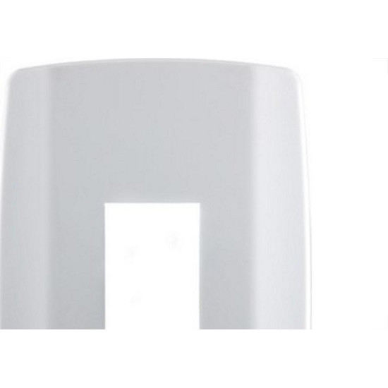 Placa Conjunto Modular Slim 4X2 - 1 Modulo Vertical Branca 8206 Placa Conjunto Modular Slim 4X2 - 1 Modulo Vertical Branca 8206