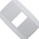 Placa Conjunto Modular Slim 4X2 - 1 Modulo Horizontal Branca 8207 Placa Conjunto Modular Slim 4X2 - 1 Modulo Horizontal Branca 8207