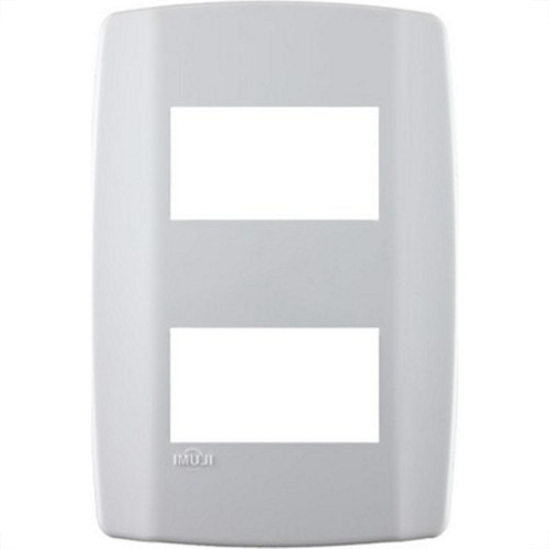 Placa Conjunto Modular Slim 4X2 - 2 Modulos Separarados Horizontais 8208 Placa Conjunto Modular Slim 4X2 - 2 Modulos Separarados Horizontais 8208