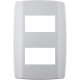 Placa Conjunto Modular Slim 4X2 - 2 Modulos Separarados Horizontais 8208 Placa Conjunto Modular Slim 4X2 - 2 Modulos Separarados Horizontais 8208