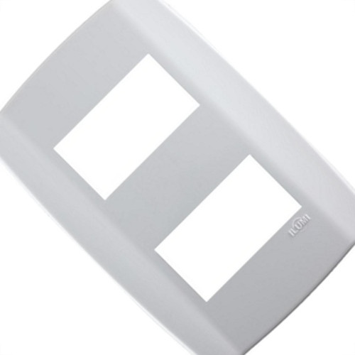 Placa Conjunto Modular Slim 4X2 - 2 Modulos Separarados Horizontais 8208 Placa Conjunto Modular Slim 4X2 - 2 Modulos Separarados Horizontais 8208